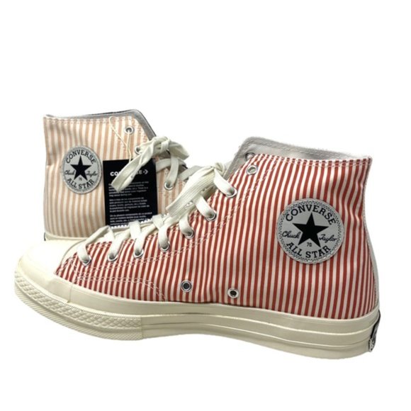 Converse Chuck 70 Retro Shoes Men's Stripes Canvas Skate High A00457C-WWSPBRBW - Picture 5 of 9